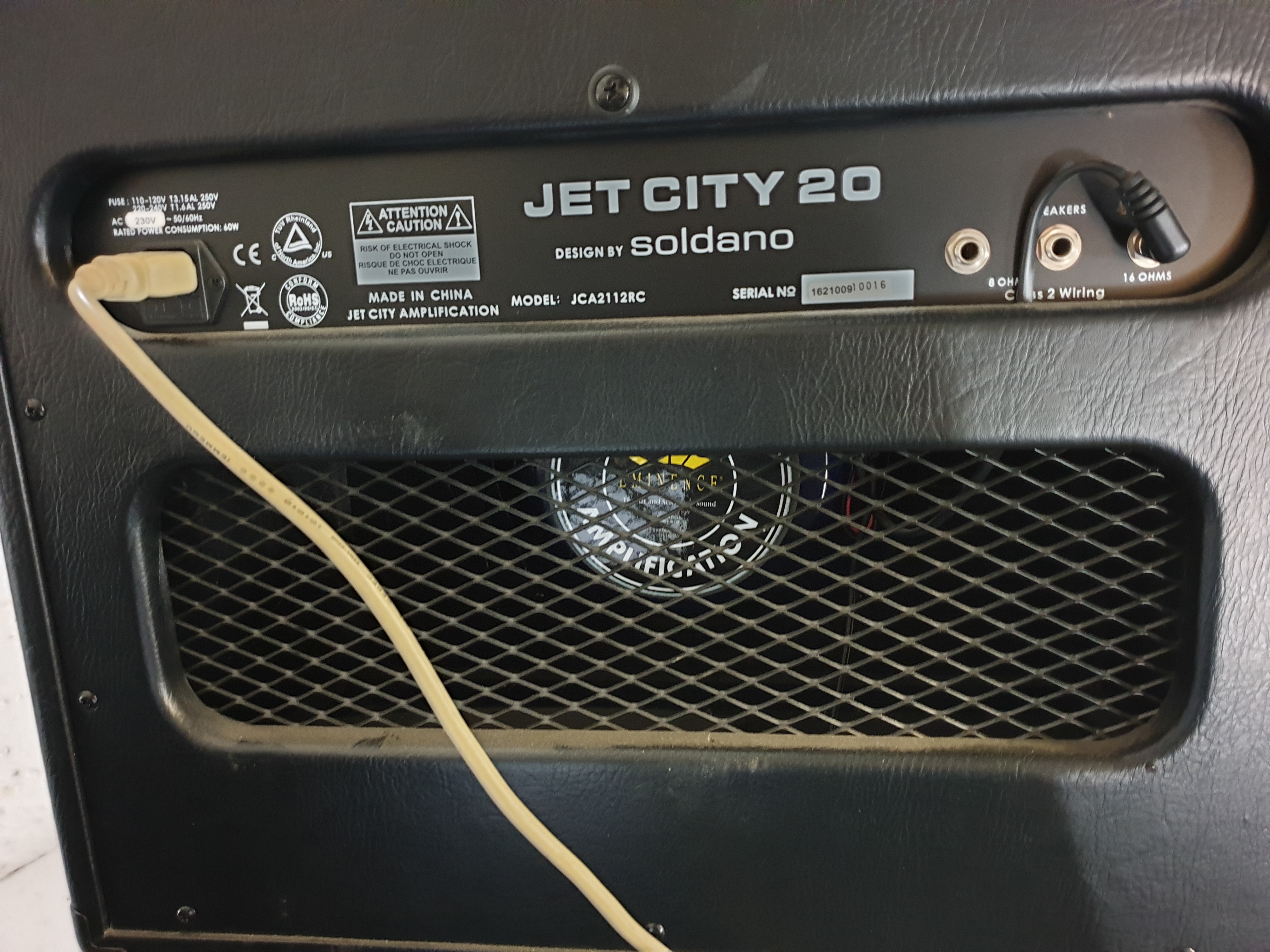 Jet City 20W Ren rør guitarforstærker  JCA2112RC